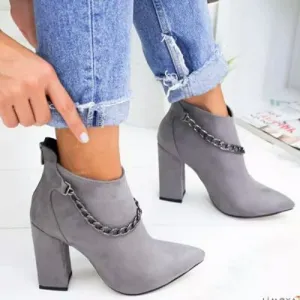 2020 neue Damen Frühlingsstiefel High Heels übergroße Reißverschluss Martin Stiefel Casual Party Hochzeit Damen Plus Size Stiefel Fashion Nova Schuhe