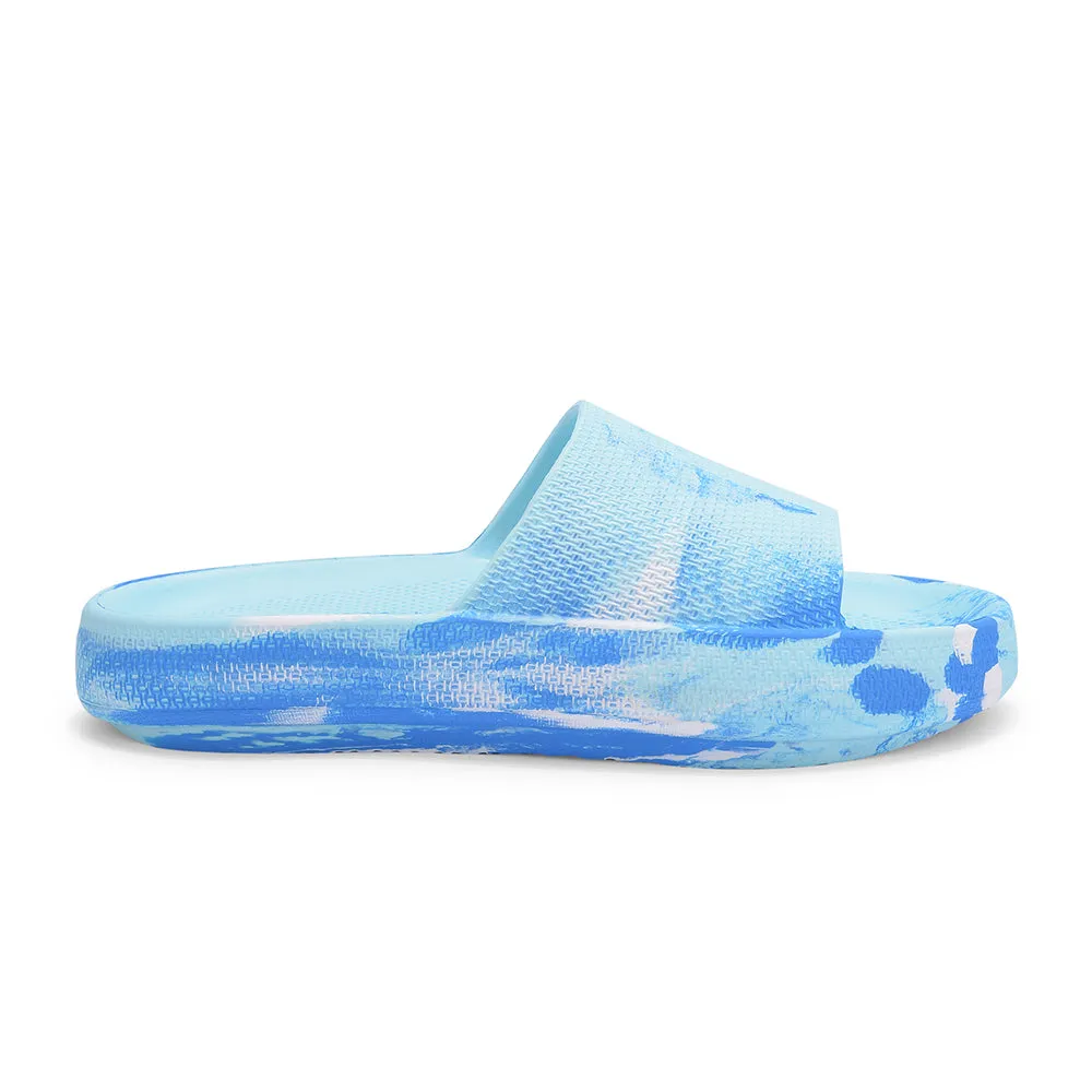 A-HA Bequeme Blaue Slides Für Damen COMFYWALK5 Von Liberty