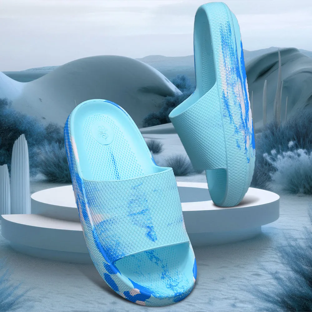 A-HA Bequeme Blaue Slides Für Damen COMFYWALK5 Von Liberty