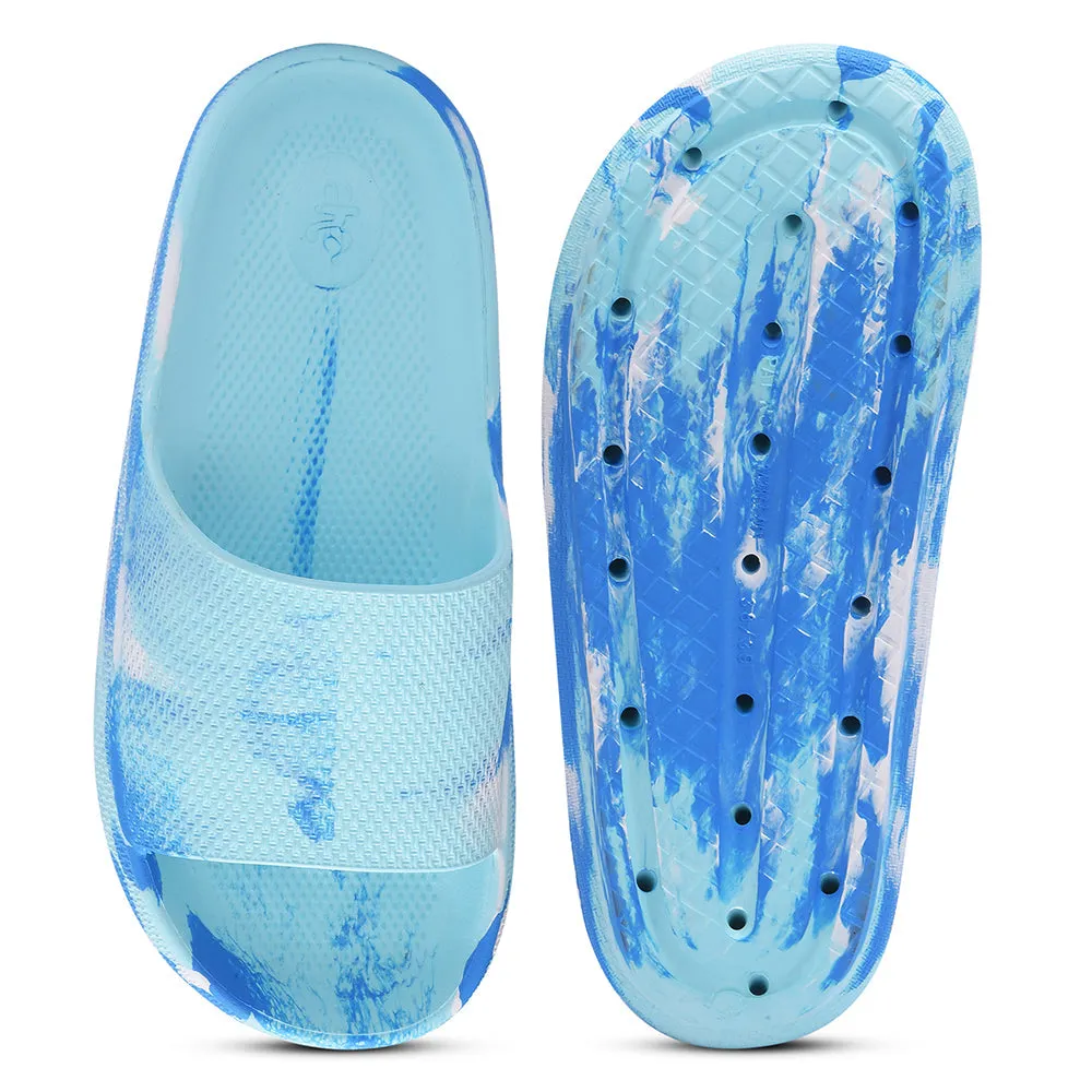 A-HA Bequeme Blaue Slides Für Damen COMFYWALK5 Von Liberty