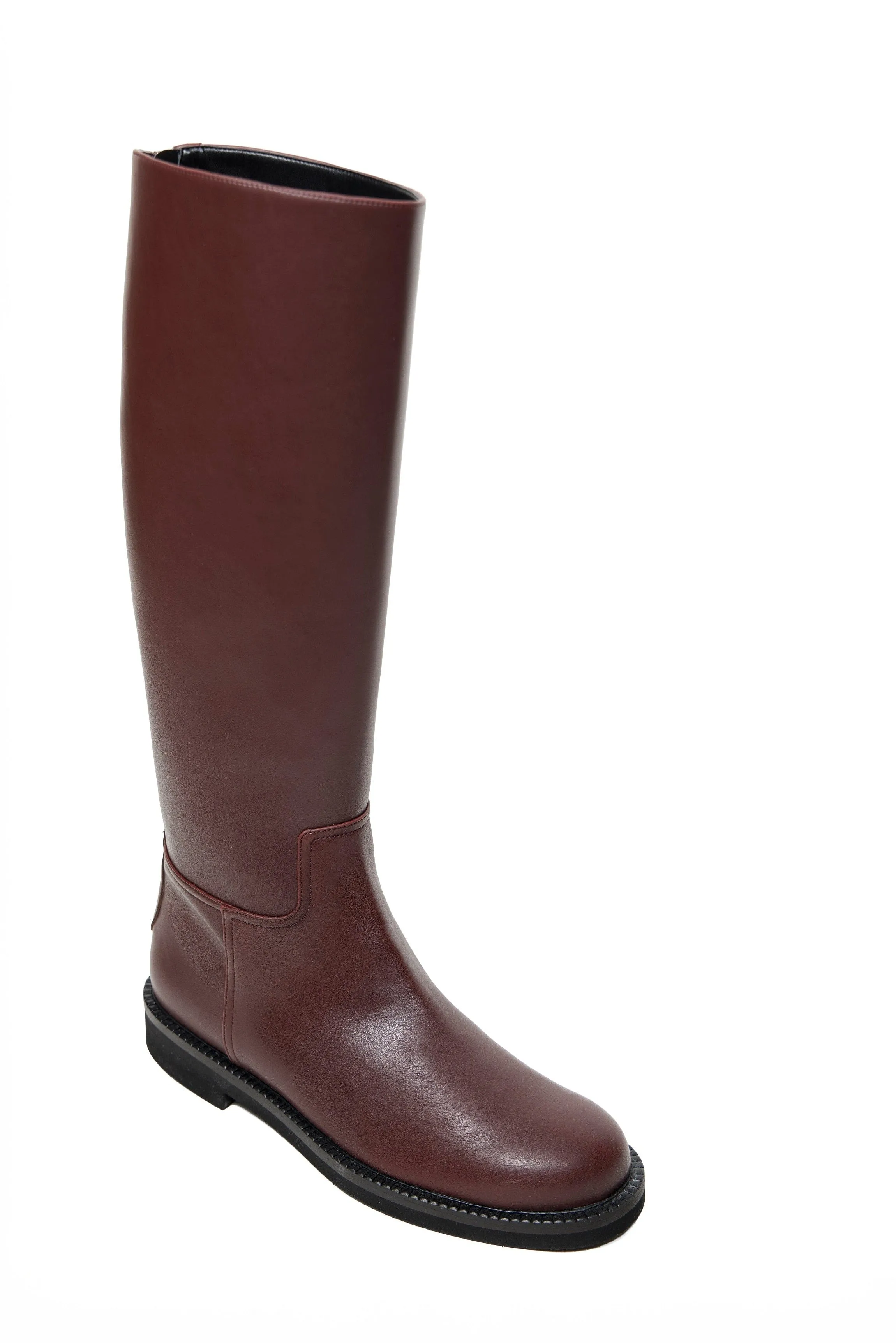 Ada Vegan-Leder-Kniestiefel | Braun