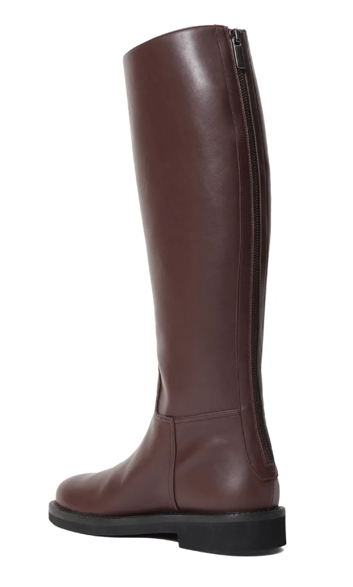 Ada Vegan-Leder-Kniestiefel | Braun
