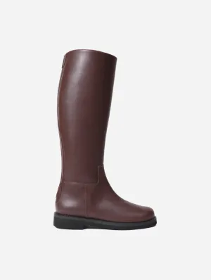 Ada Vegan-Leder-Kniestiefel | Braun