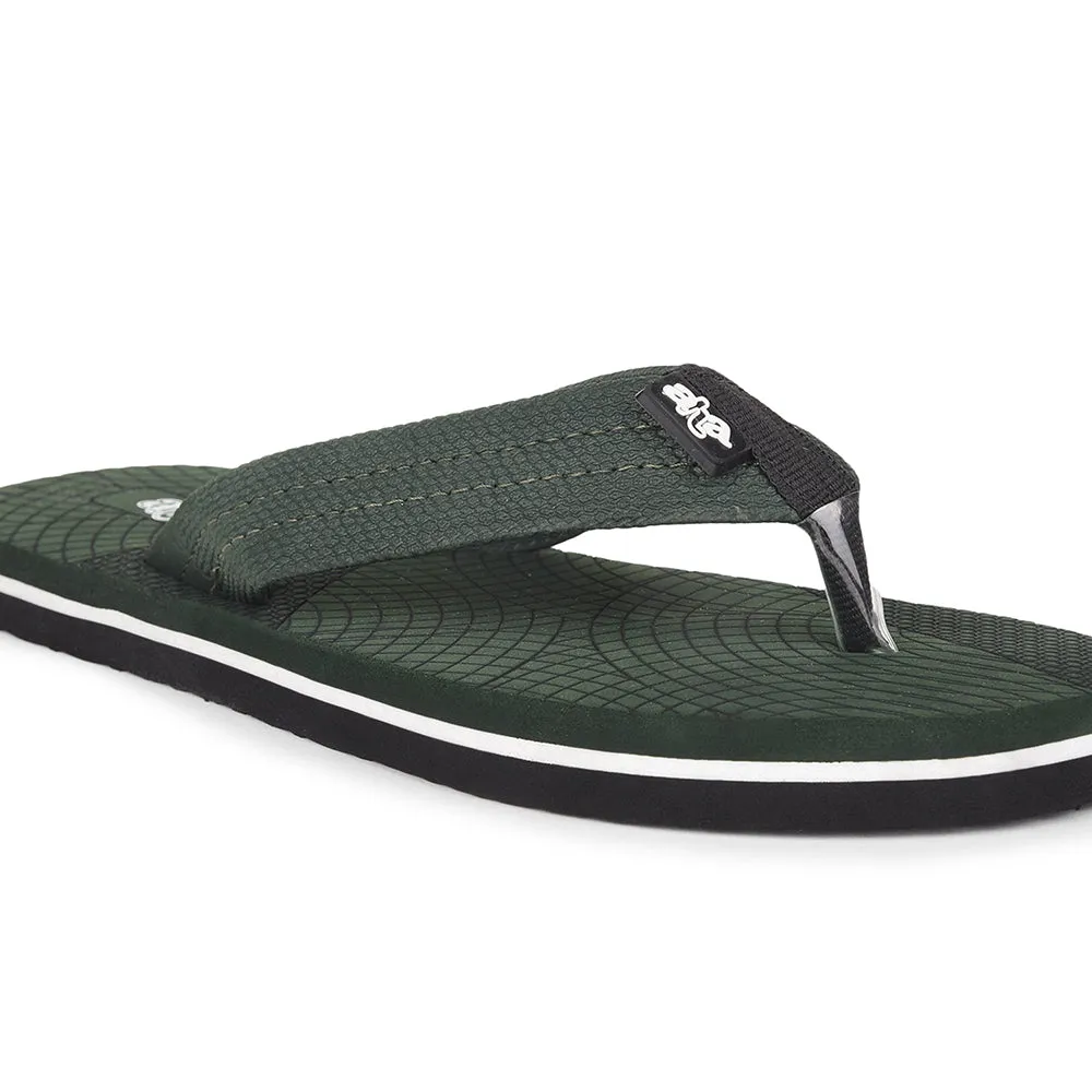AHA Casual Olivegrüne Flip-Flops Für Männer ORTHO-20 Von Liberty