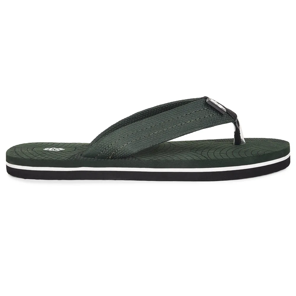 AHA Casual Olivegrüne Flip-Flops Für Männer ORTHO-20 Von Liberty
