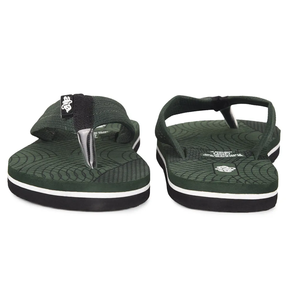 AHA Casual Olivegrüne Flip-Flops Für Männer ORTHO-20 Von Liberty