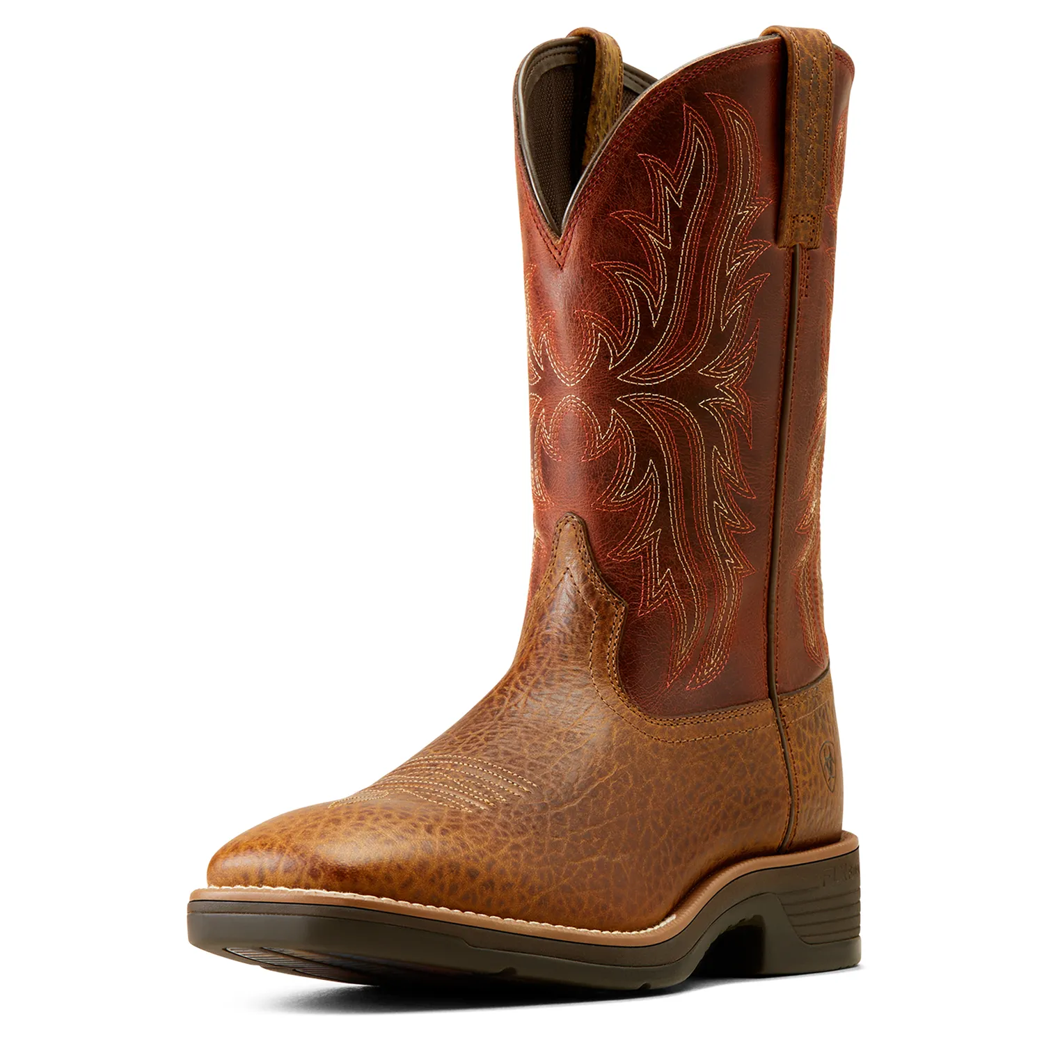Ariat Herren Ridgeback Stiefel Braun Bullenprägung/Orange Rost Ariat Schuhe