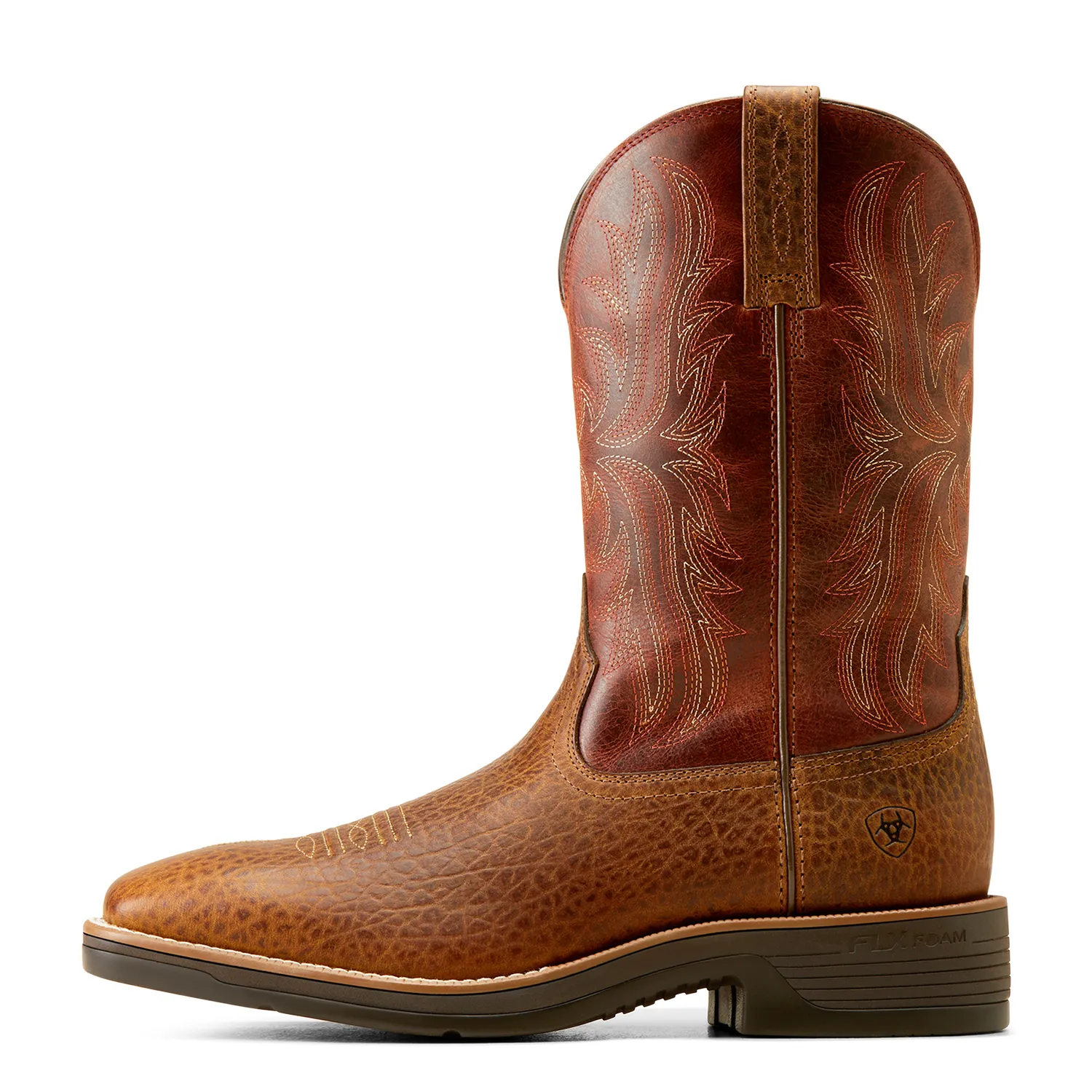 Ariat Herren Ridgeback Stiefel Braun Bullenprägung/Orange Rost Ariat Schuhe