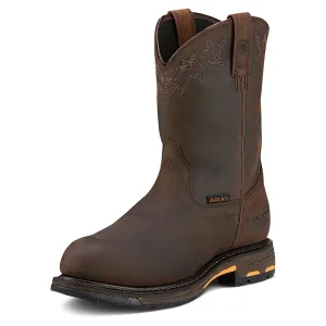 Ariat Herren Workhog Schlupfstiefel mit Composite-Kappe, geölt, verwittertes Braun
