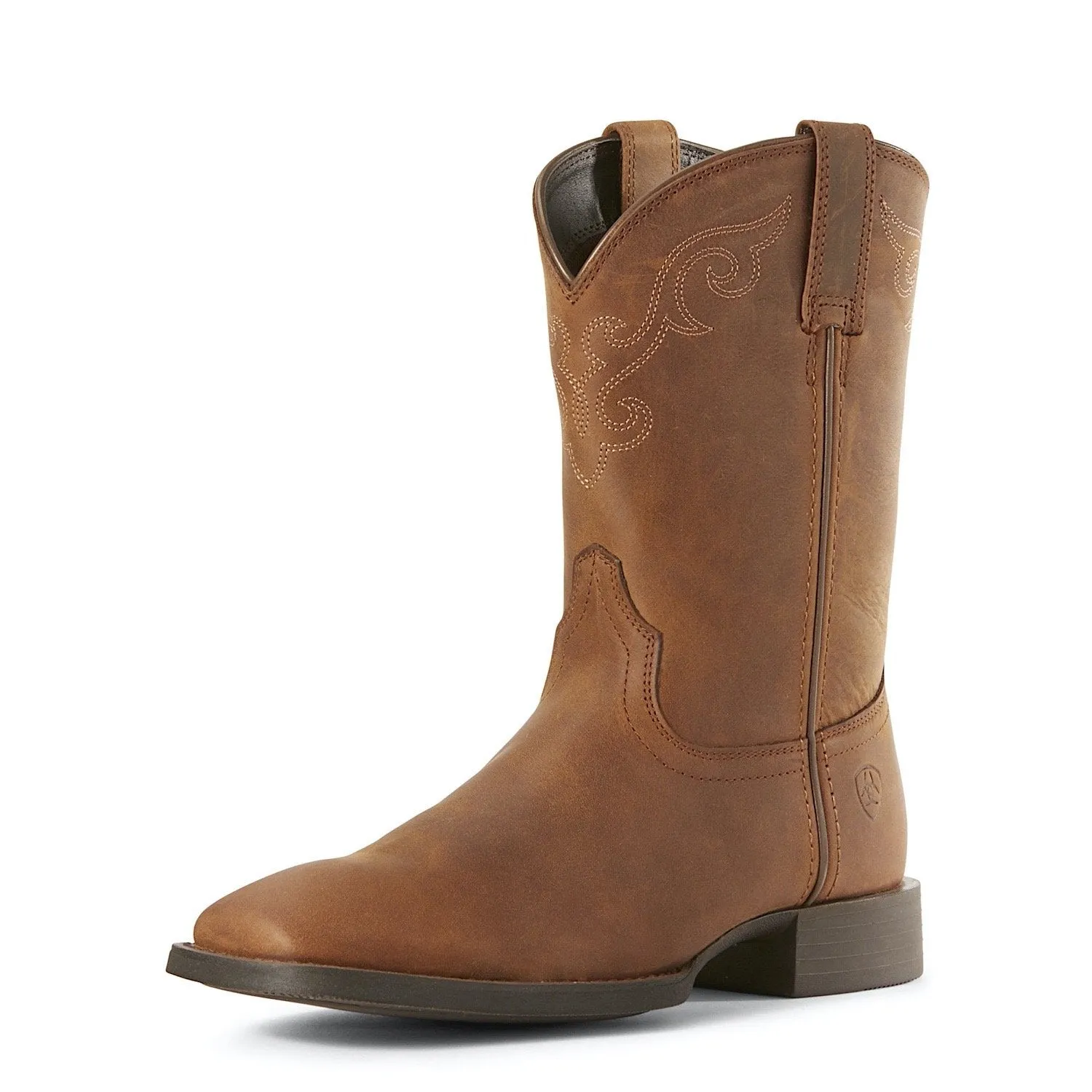 Ariat Damen Roper Breite Quadratische Zehe Vintage Braun Ariat Schuhe