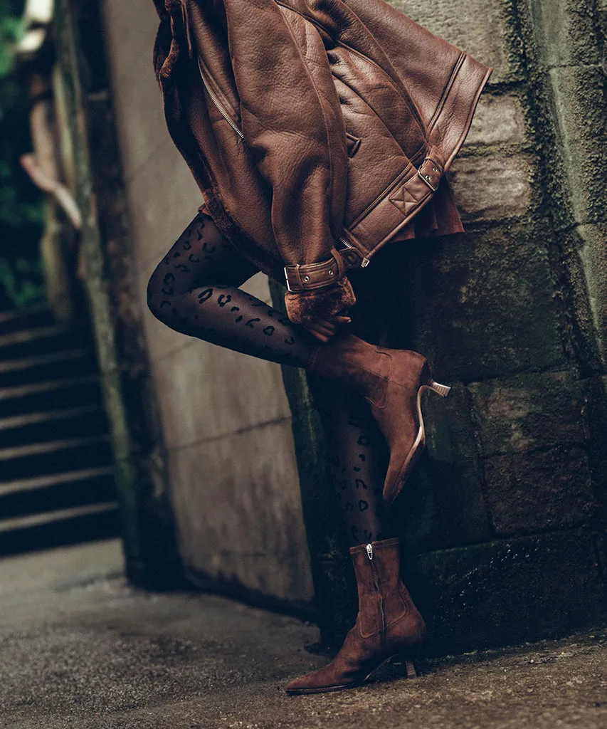 ARYA STIEFEL DK BRAUN STELLA WILDLEDER