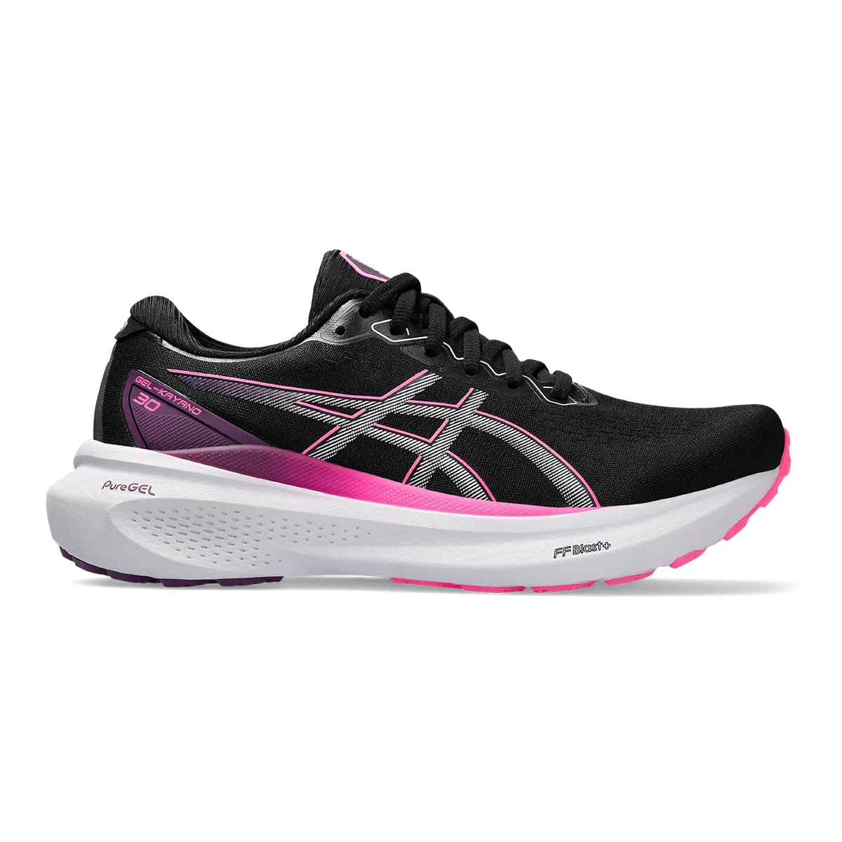 Asics Gel Kayano 30 - Schwarz - Lila Akzent