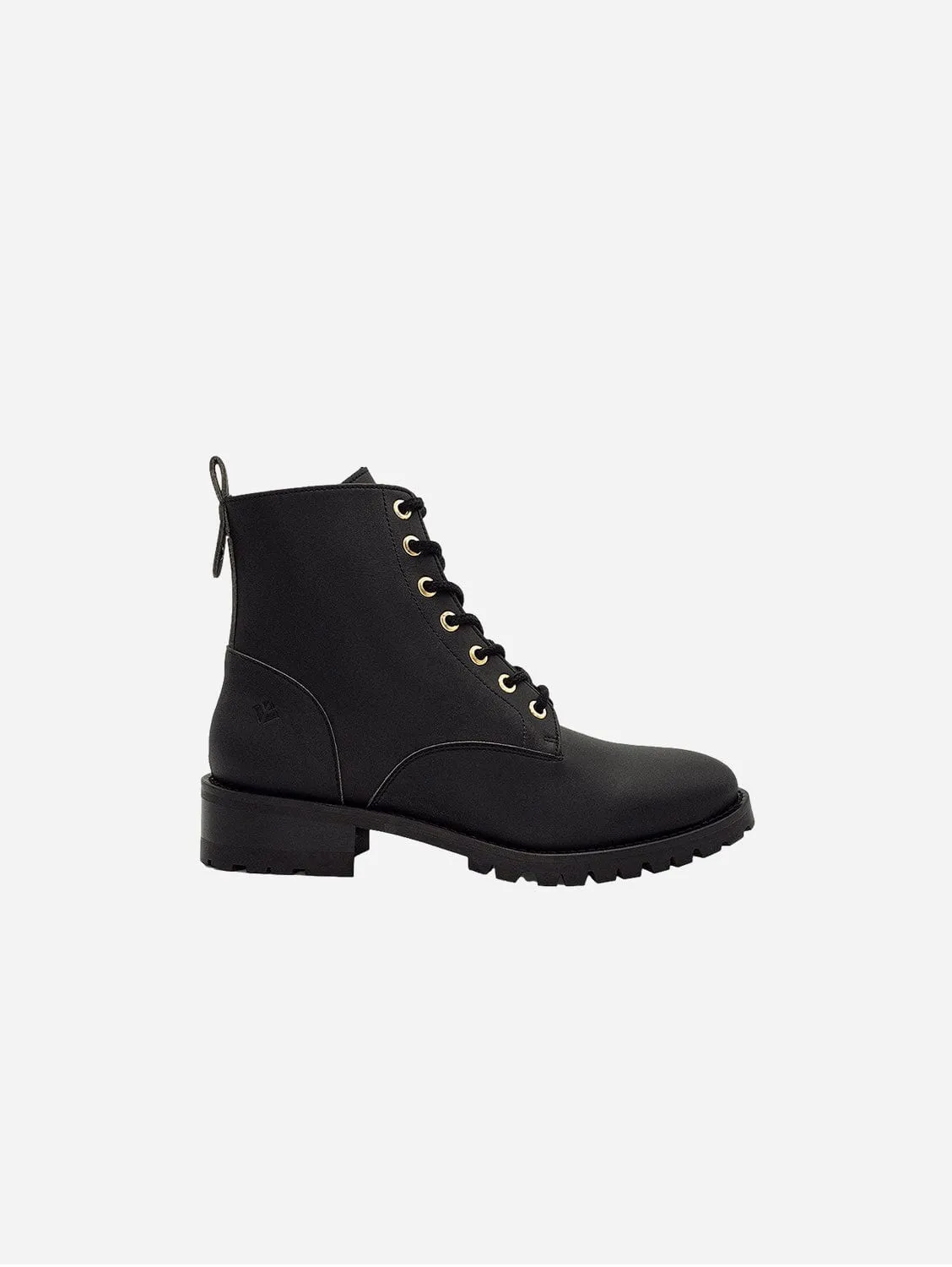 Athena Damen-Stiefeletten aus Cereal-Leder Vegan | Schwarz