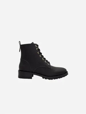 Athena Damen-Stiefeletten aus Cereal-Leder Vegan | Schwarz