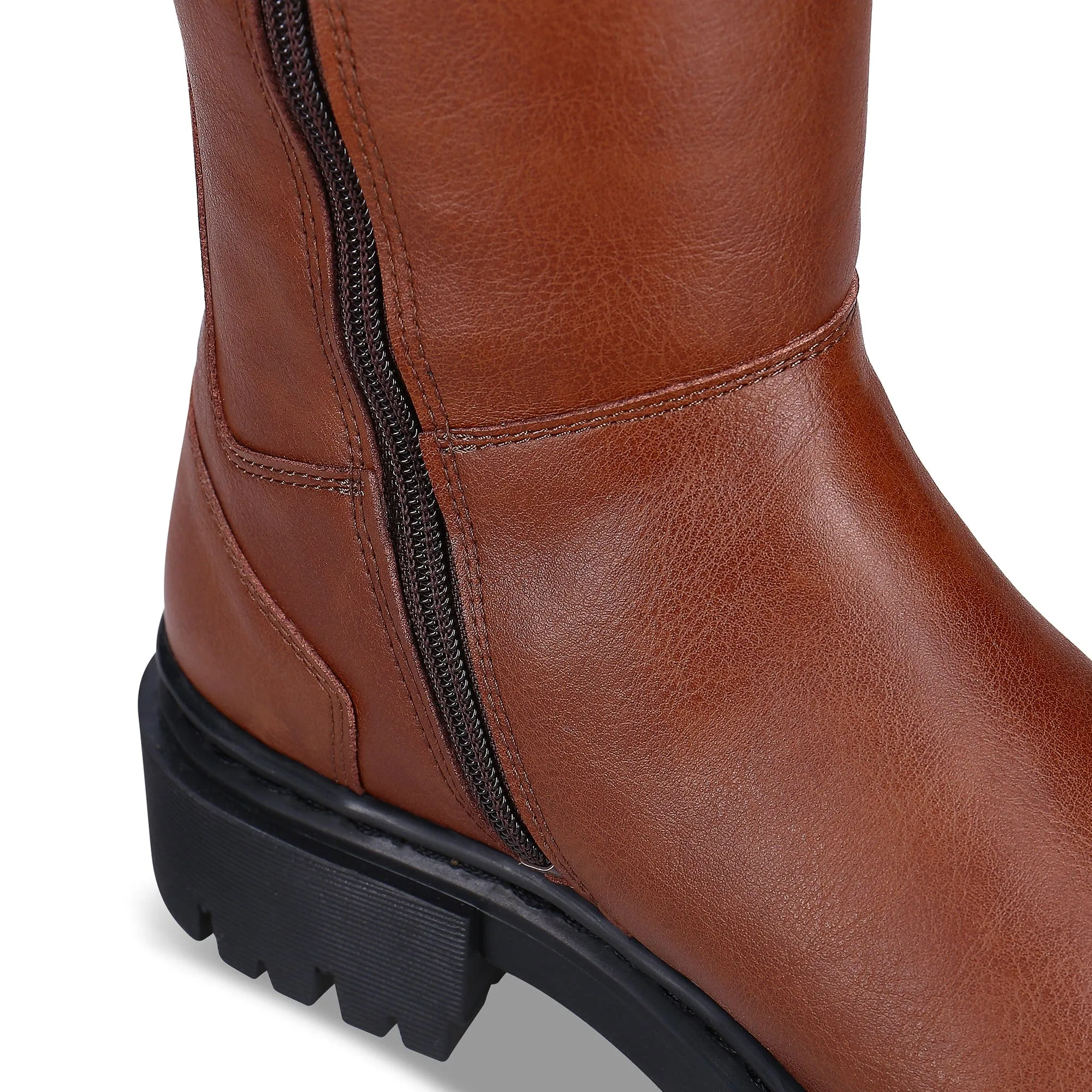 Aurora Damen-Stiefel aus veganem Leder | Braun