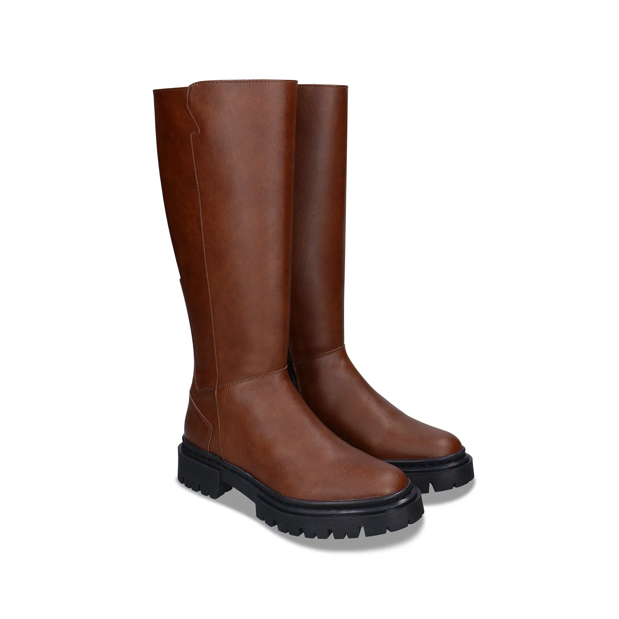 Aurora Damen-Stiefel aus veganem Leder | Braun