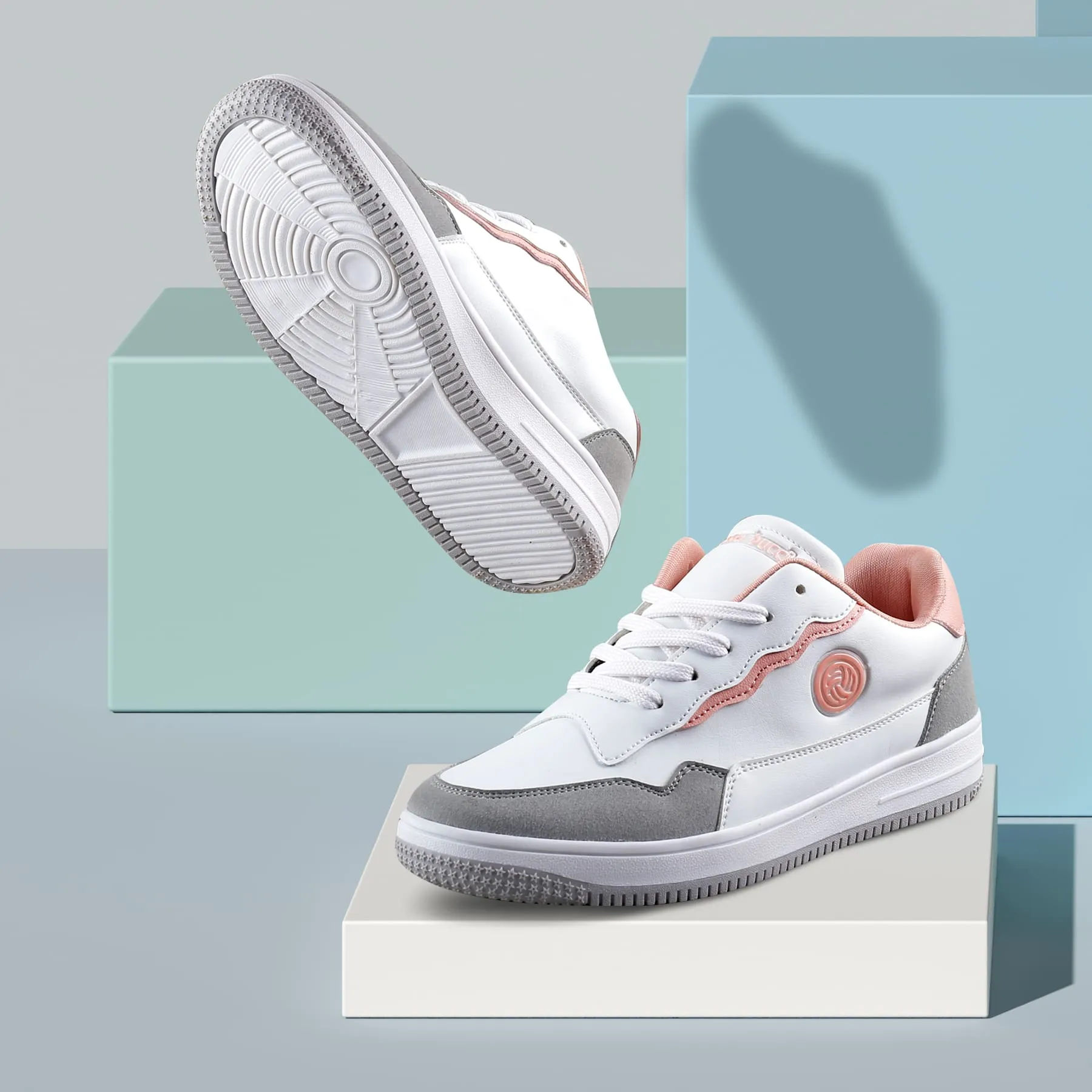 Bacca Bucci INFINITY Low Top Flache Sohle Mode Damen Sneakers
