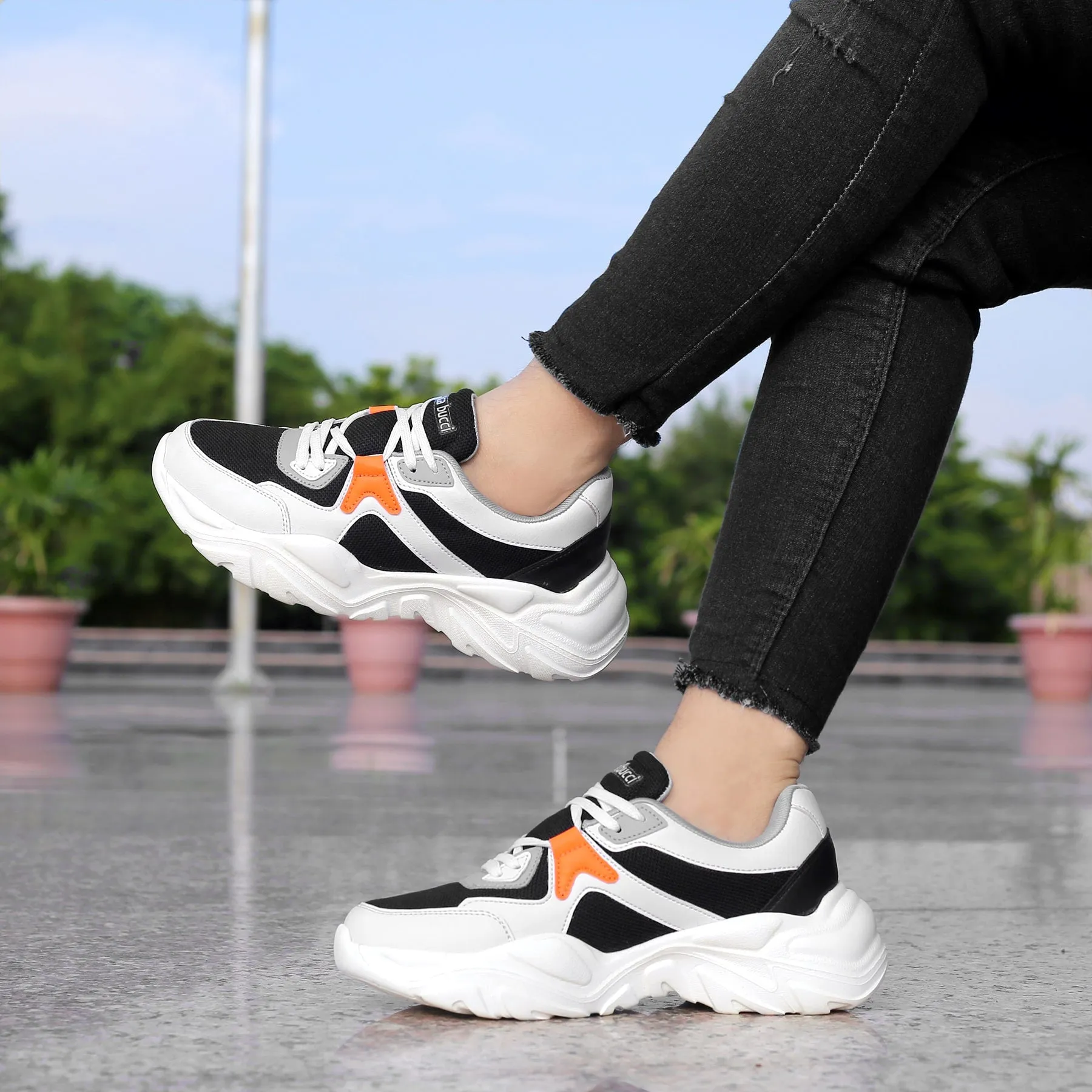 Bacca Bucci MARINE Low-Top Plateau-Mode-Sneaker Für Damen | StreetWear Chunky Sneakers