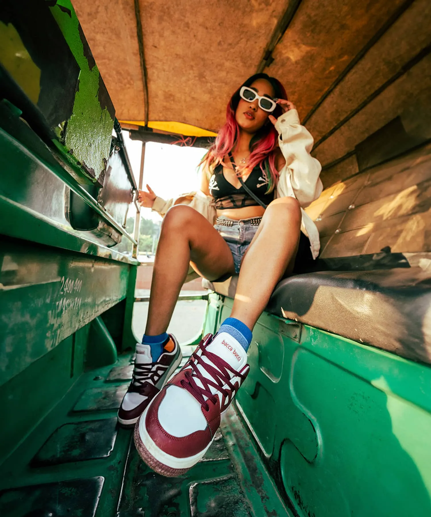 Bacca Bucci SERENITY Low-Top Sneaker mit flacher Sohle für Damen