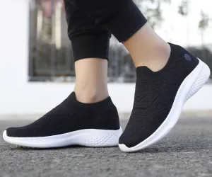 Bacca Bucci Damen WALKER Schlupf-Schuhe Atmungsaktive Mesh-Sportschuhe Sneaker
