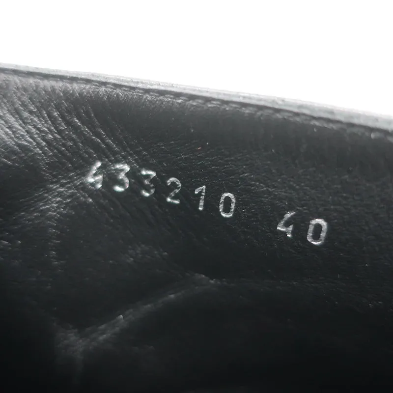 Balenciaga Riesen-Stift Schnürstiefel mit hohem Schaft aus schwarzem Leder Größe 40