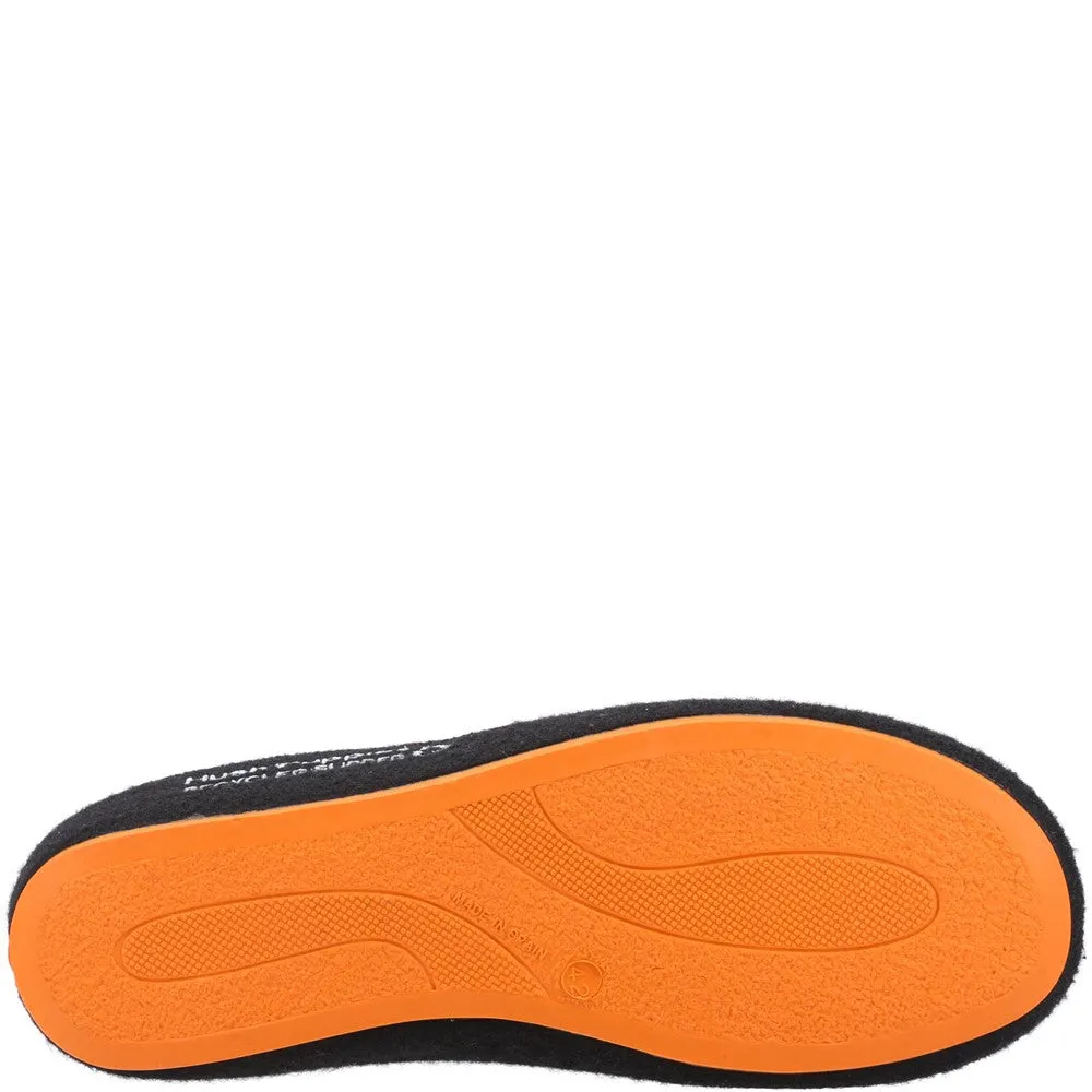 Schwarz/Orange Herren Hausschuhe aus recyceltem Material