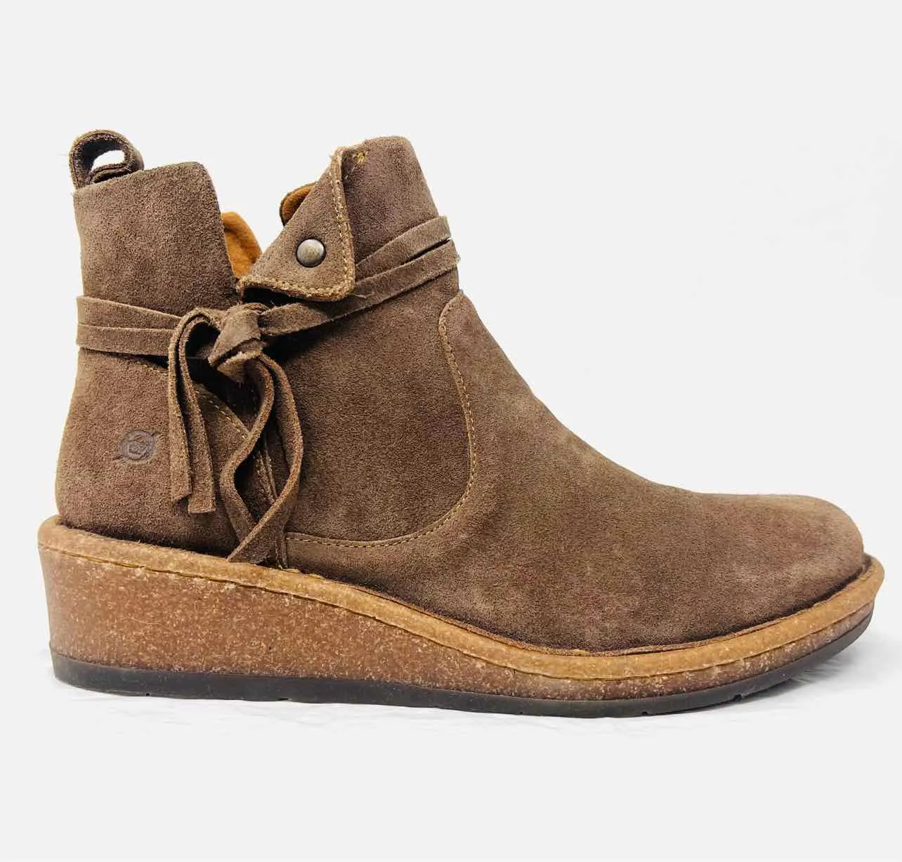 Größe 10 Geboren Taube Knoten Wildleder MIT KARTON!!! Schuhe Knöchelstiefel