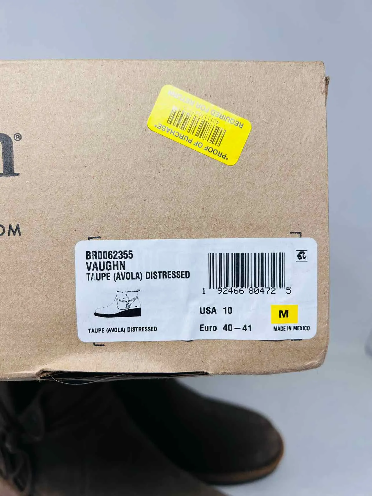 Größe 10 Geboren Taube Knoten Wildleder MIT KARTON!!! Schuhe Knöchelstiefel