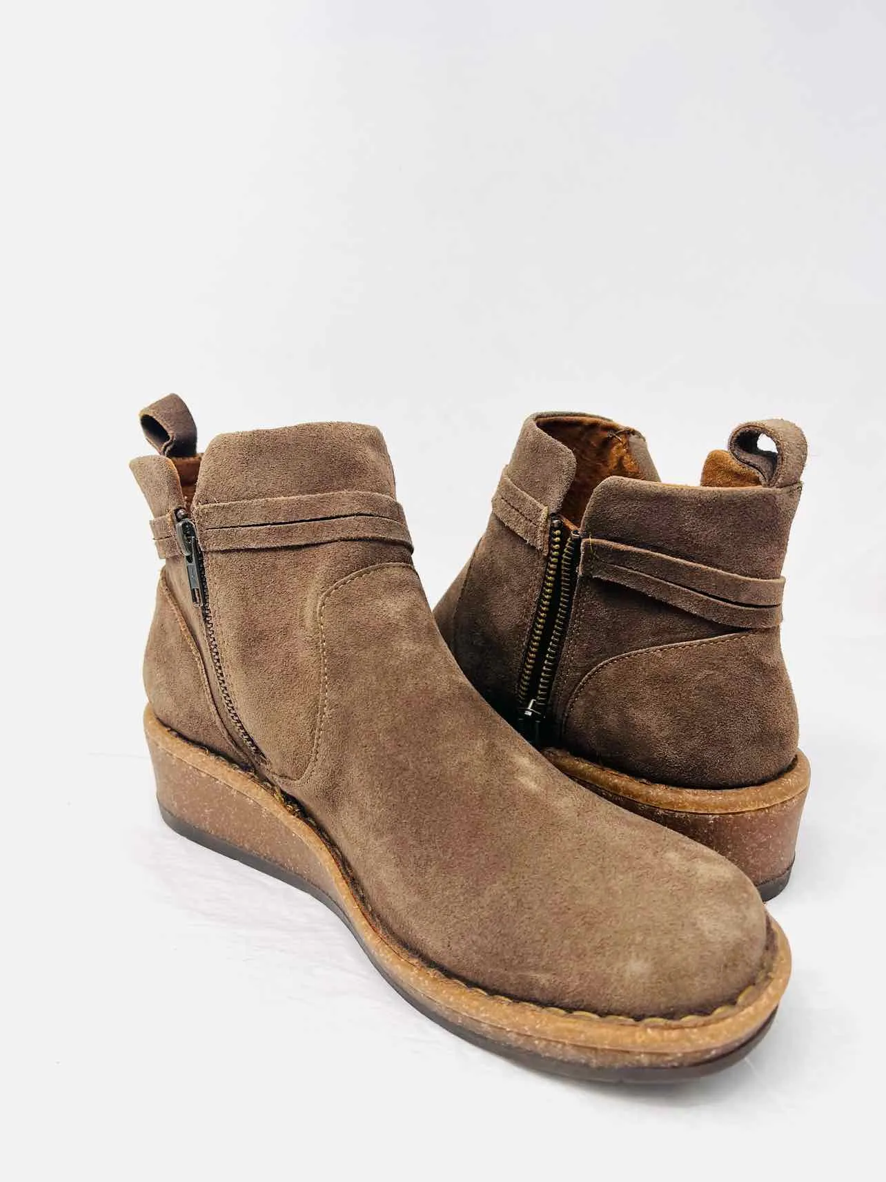 Größe 10 Geboren Taube Knoten Wildleder MIT KARTON!!! Schuhe Knöchelstiefel