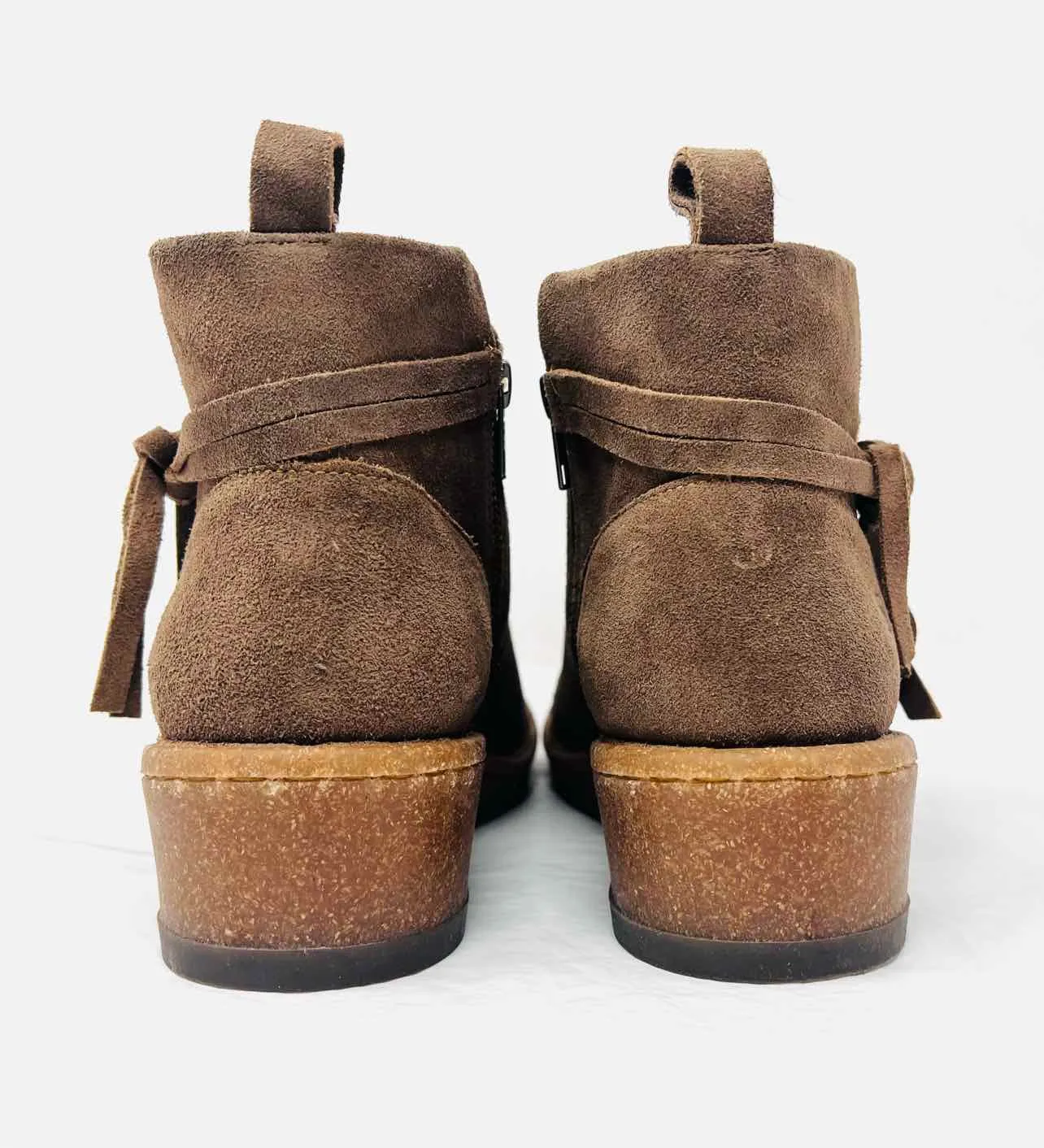 Größe 10 Geboren Taube Knoten Wildleder MIT KARTON!!! Schuhe Knöchelstiefel