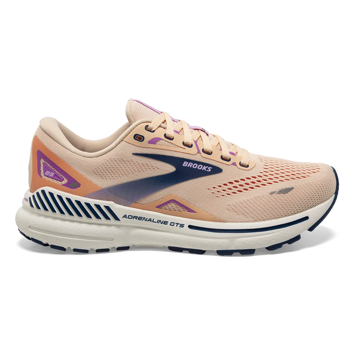 Brooks Adrenaline GTS 23 - Aprikose - Estate Blau - Orchidee