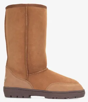 Burleigh Tall Twinface Schaffell-Stiefel mit robuster Sohle - Damen