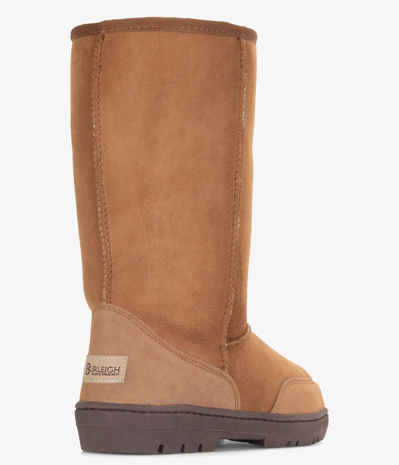 Burleigh Tall Twinface Schaffell-Stiefel mit robuster Sohle - Damen
