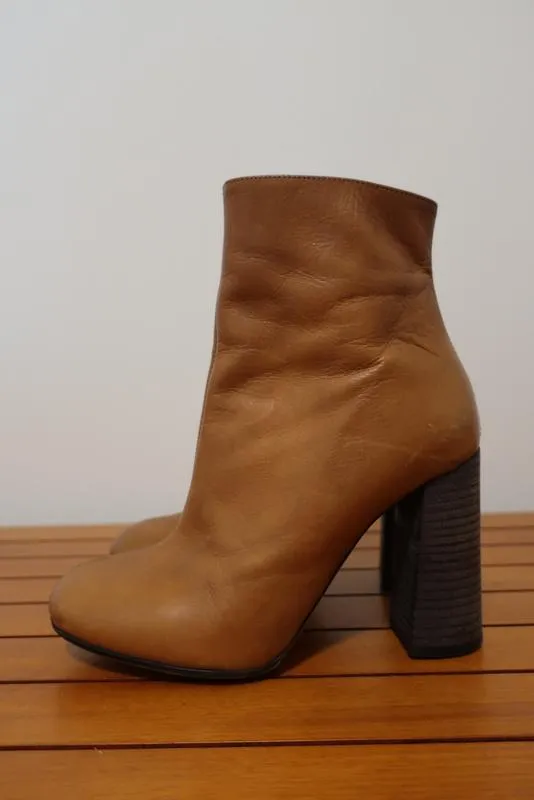 Chloe Stiefeletten Braun Leder Größe 36.5 High Heel