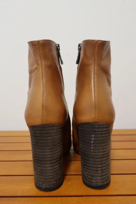Chloe Stiefeletten Braun Leder Größe 36.5 High Heel