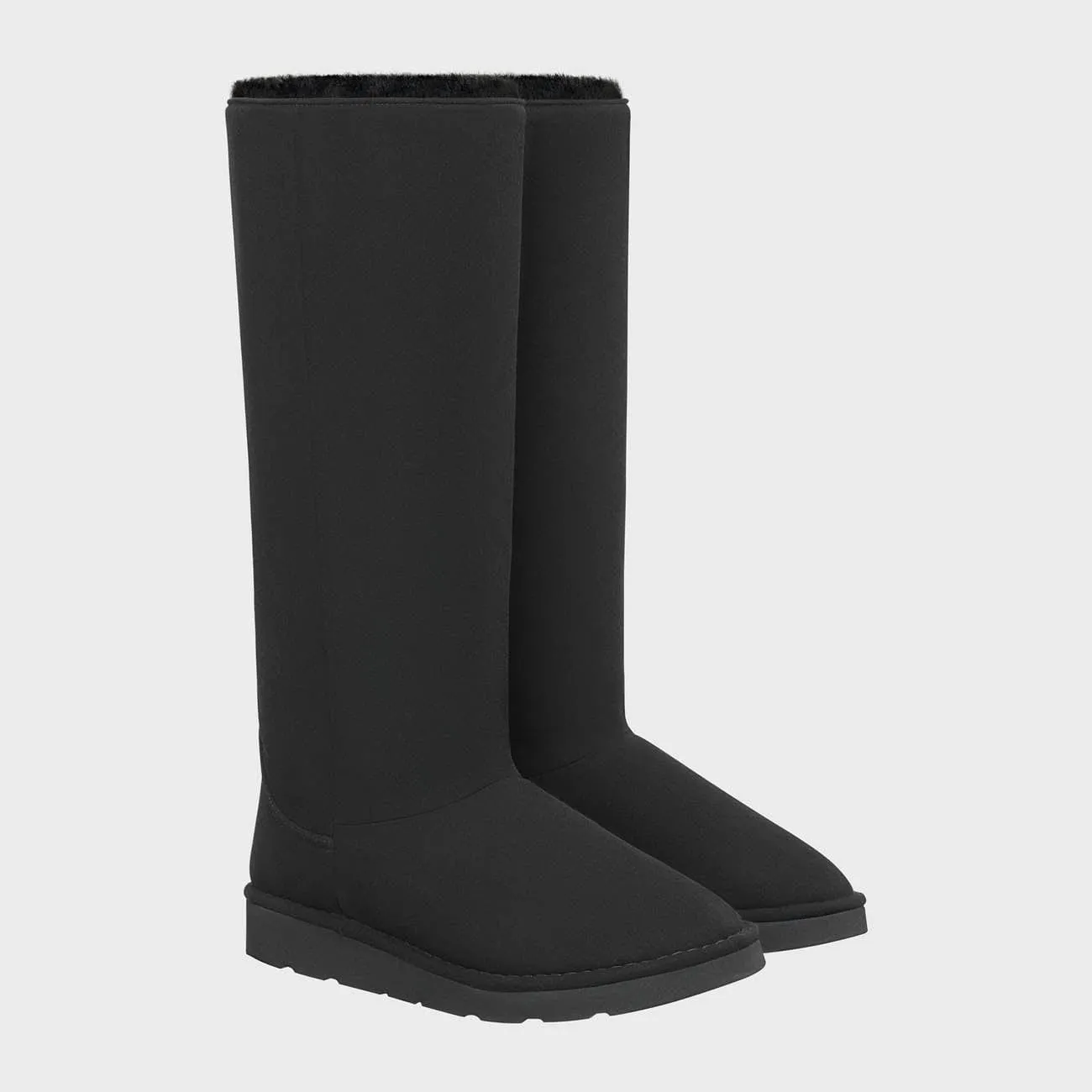 Klassische Unisex Vegane Langstiefel mit Kunstfellfutter | Mehrere Farben