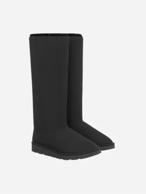 Klassische Unisex Vegane Langstiefel mit Kunstfellfutter | Mehrere Farben
