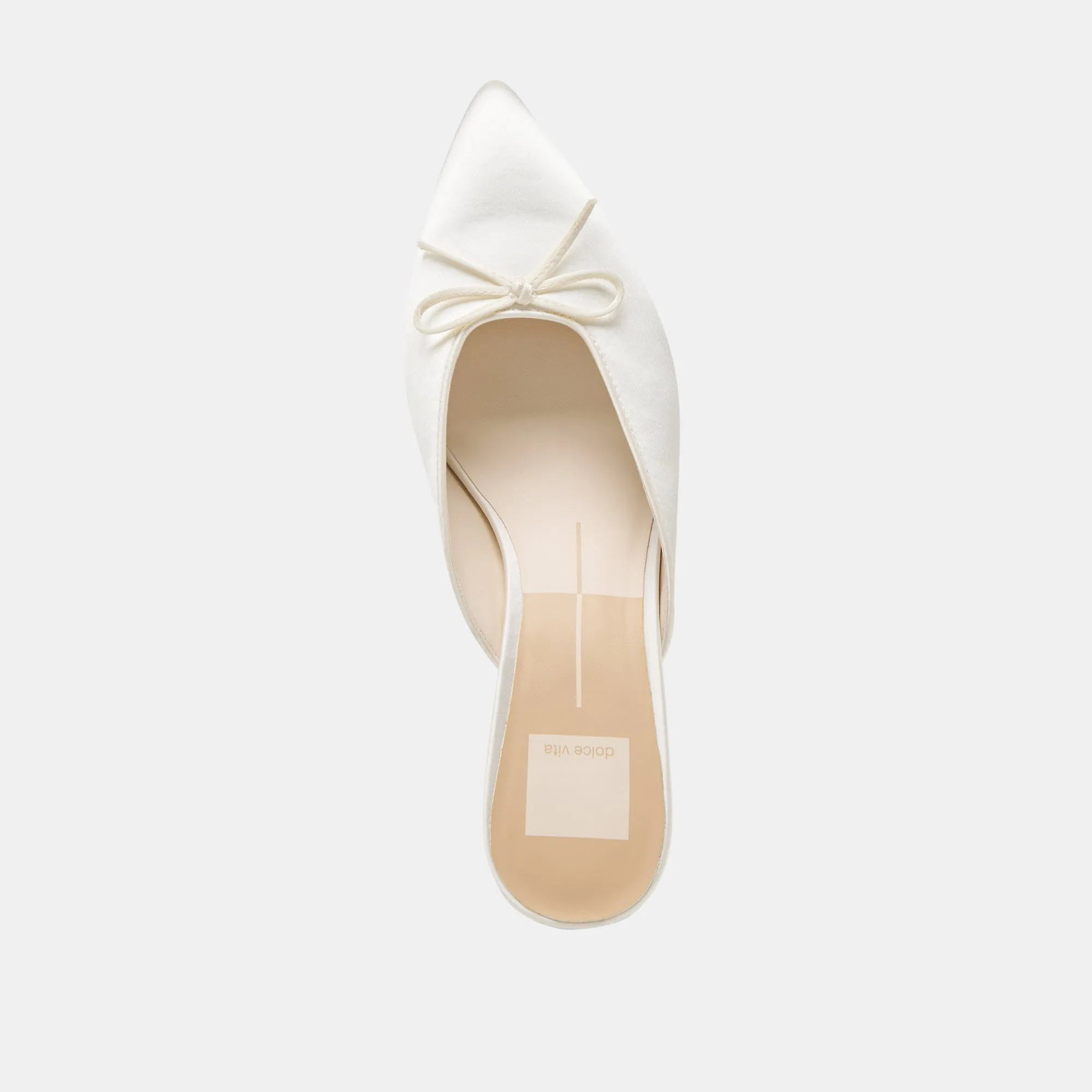 CLEO ABSÄTZE IN OFF-WHITE SATIN