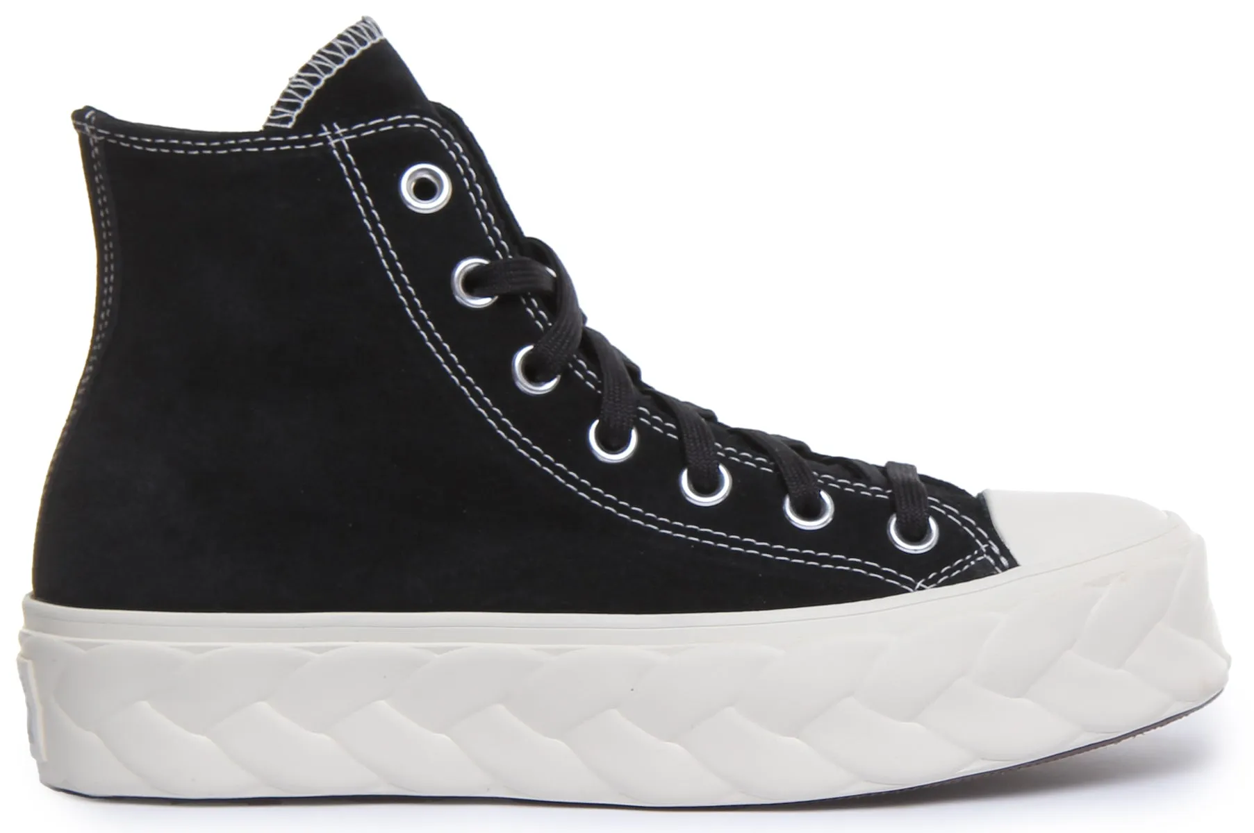 Converse 568687C CT All Star Hi Platform Trainer in Schwarz für Damen Schuhe Converse