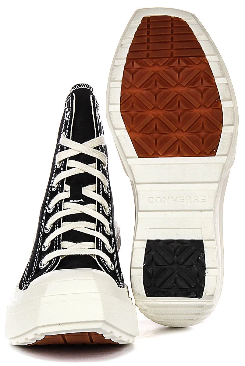 Converse A06478C De Luxe Keilabsatz in Schwarz Weiß für Damenschuhe Converse