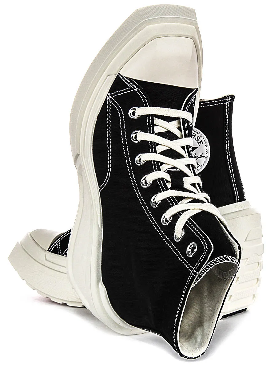 Converse A06478C De Luxe Keilabsatz in Schwarz Weiß für Damenschuhe Converse