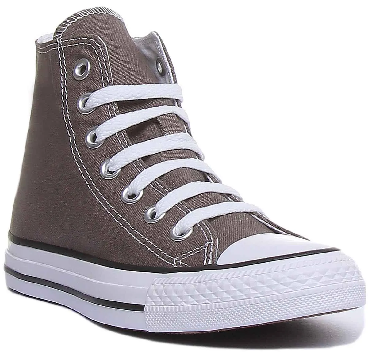 Converse All Star Hi Core Canvas Trainer In Anthrazit Für Damen Schuhe Converse