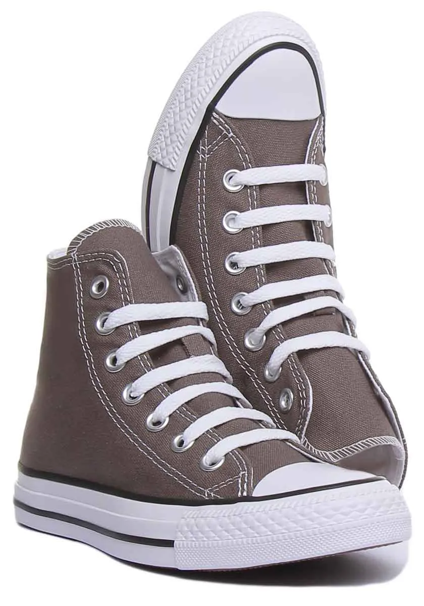 Converse All Star Hi Core Canvas Trainer In Anthrazit Für Damen Schuhe Converse