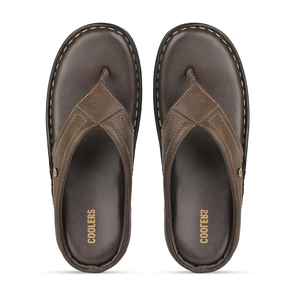 Liberty Coolers Braune Bequeme Hausschuhe Für Herren AVN-08