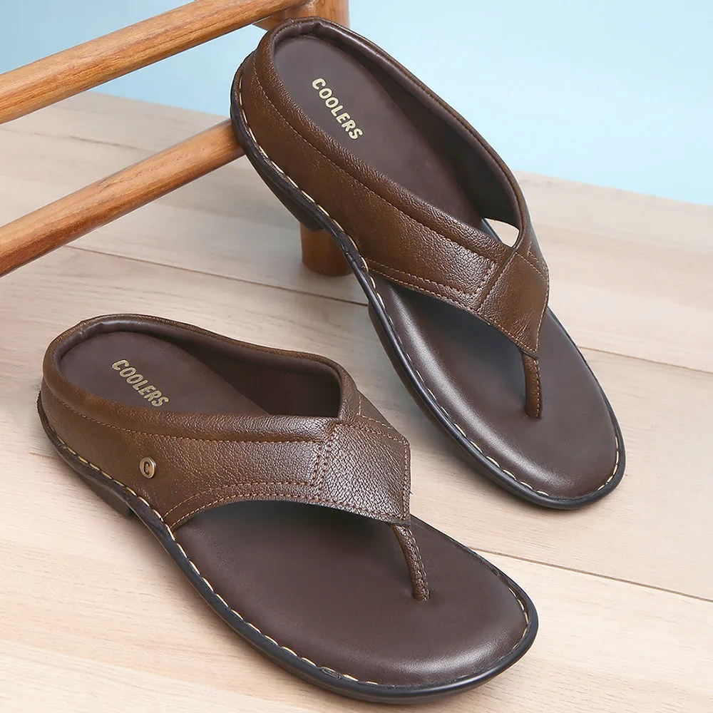 Liberty Coolers Braune Bequeme Hausschuhe Für Herren AVN-08
