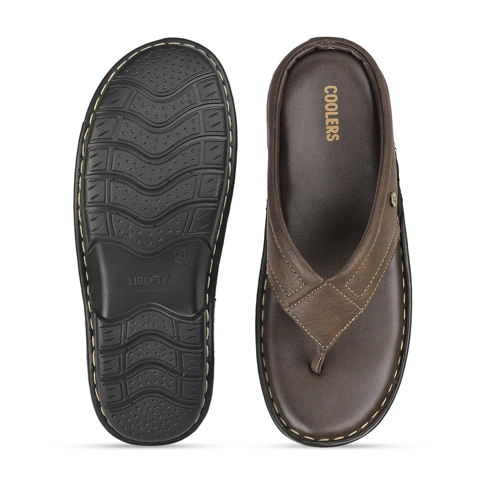 Liberty Coolers Braune Bequeme Hausschuhe Für Herren AVN-08