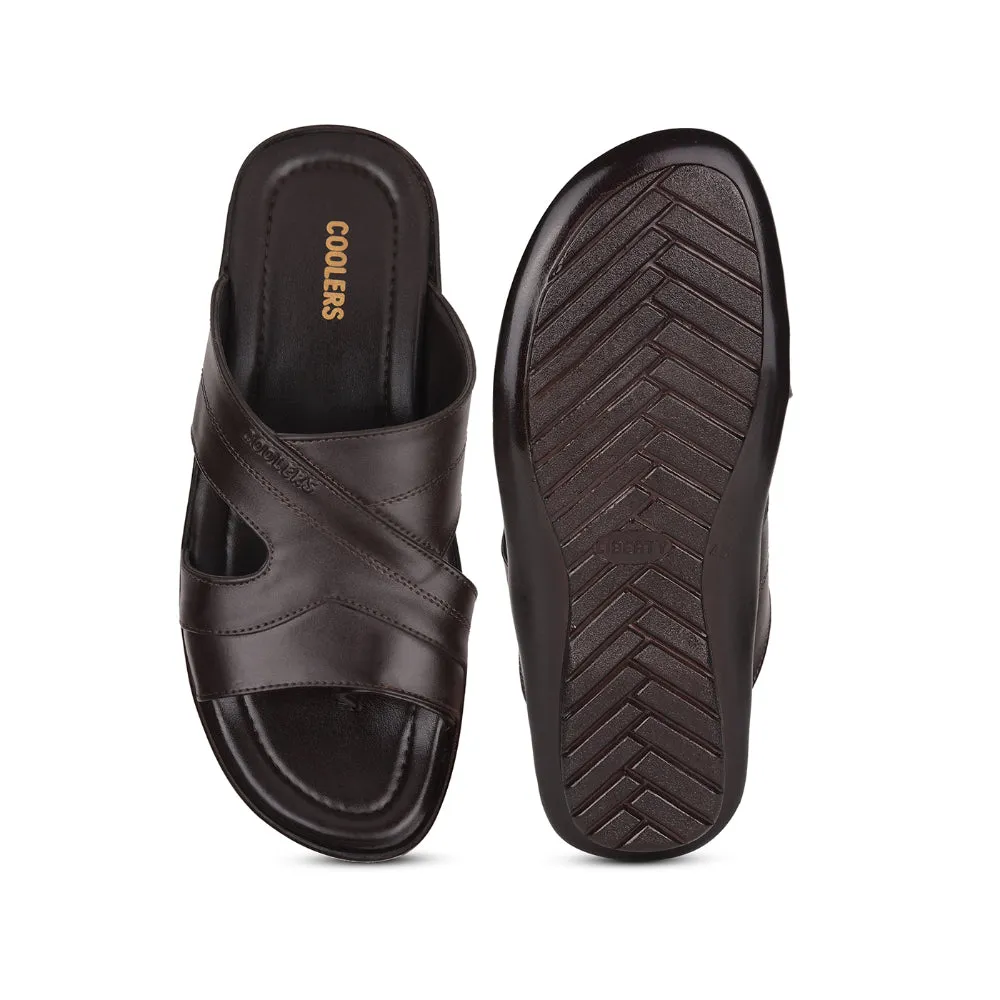 Coolers By Liberty COOL99-91 Bequeme Hausschuhe Für Herren - Braun