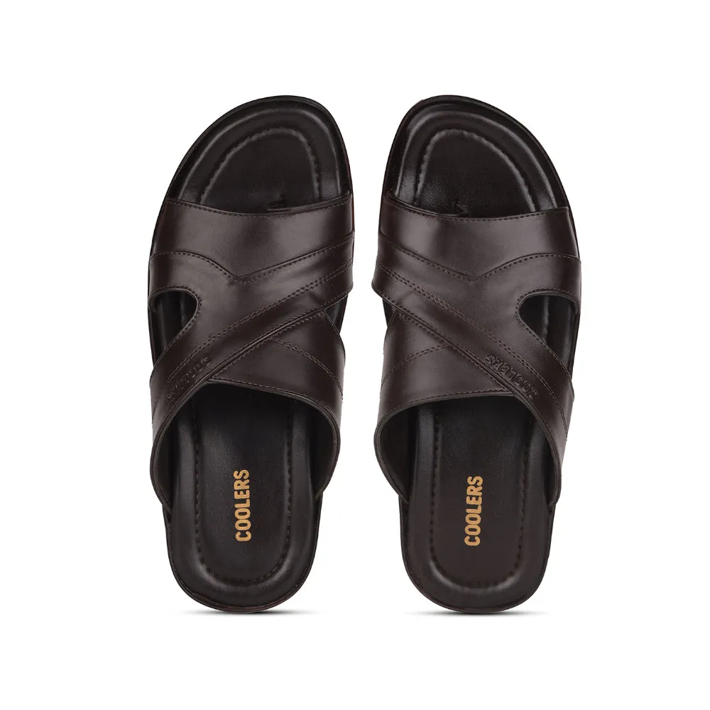 Coolers By Liberty COOL99-91 Bequeme Hausschuhe Für Herren - Braun
