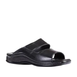 Liberty Coolers Bequeme Schwarze Hausschuhe Für Herren 2050-02
