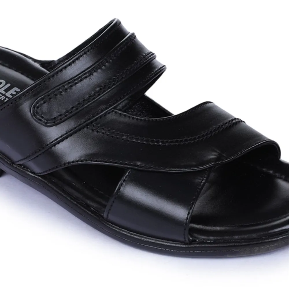 Liberty Coolers Bequeme Schwarze Hausschuhe Für Herren 7153-37